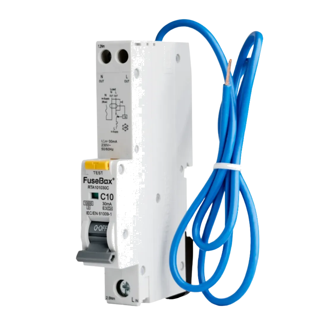 10kA 10A 30MA C CURVE TYPE A RCBO | Fusebox