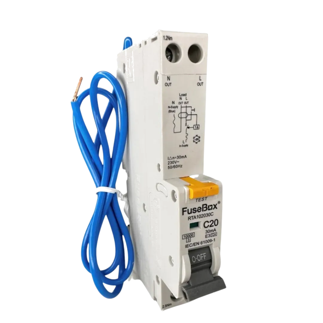 RTA102030C10kA 20A 30MA C CURVE TYPE A RCBO | Fusebox
